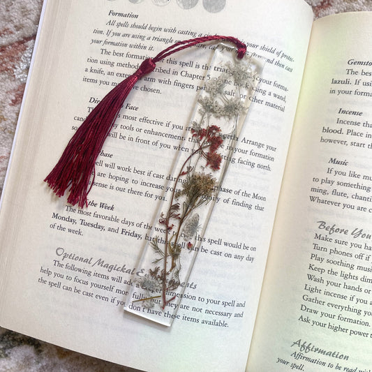 Ruby Floral Bookmark