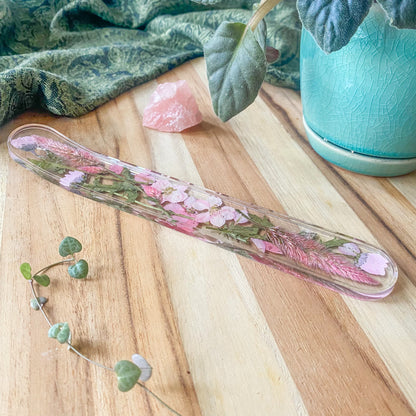 Pink Floral Incense Holder