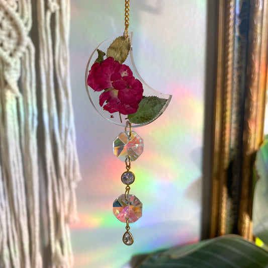 Waning Floral Car Sun catcher