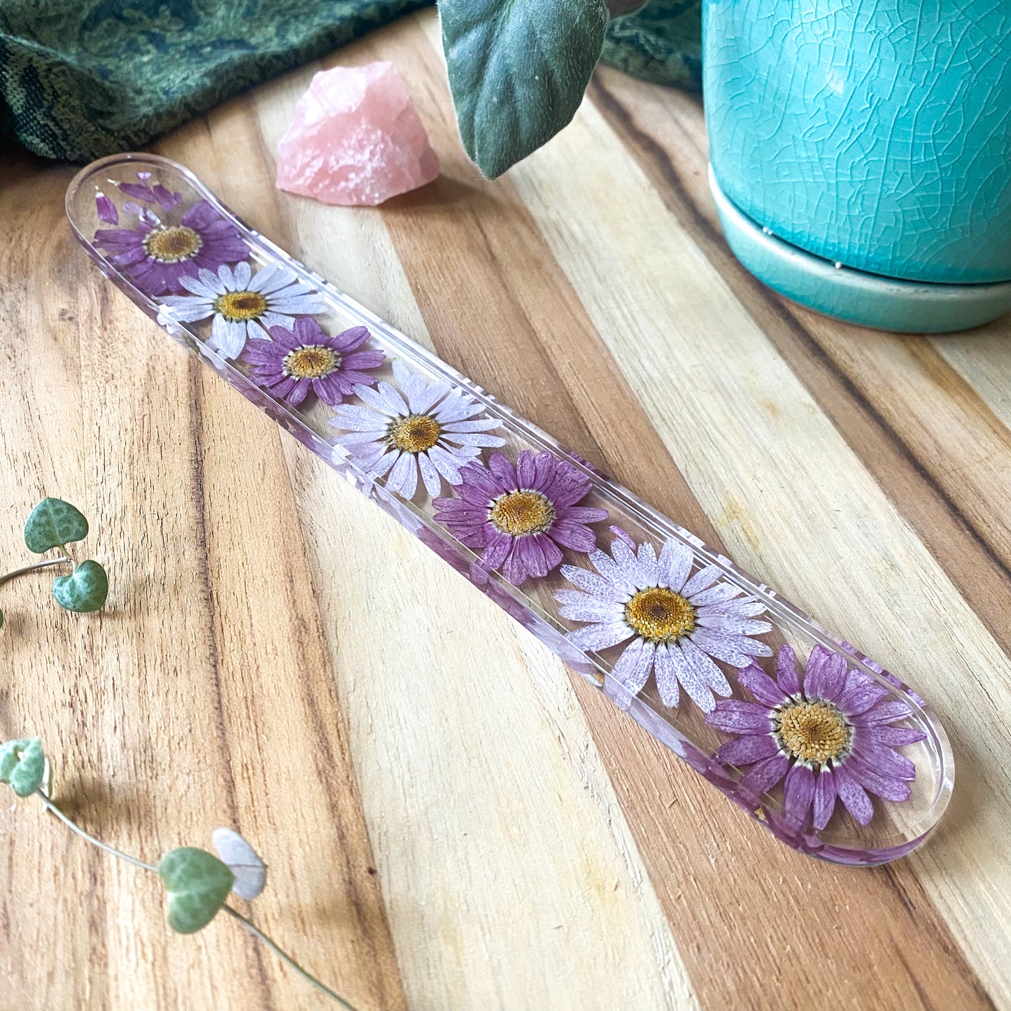 Purple Daisy Incense Holder