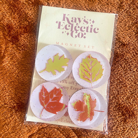 Fall leaves Magnet Set